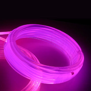 Solid Core Side Light Optical Fiber Cable with Jacket for Decorating Project