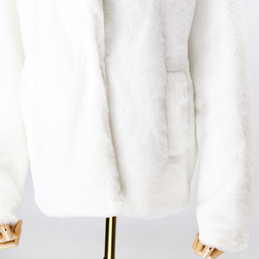 Faux Fur Lapel Jacket