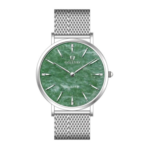 Montre de pierre semi précieuse avec cadrans de pierres précieuses colorées