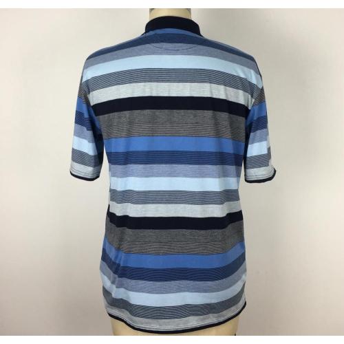 Cotton Stripes Design Men Polo Shirt