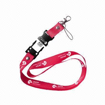 Lanyard Multifunction USB Flash Drive, 5-year Warranty, Hot Plug-and-play, 1 to 256GB Capacity