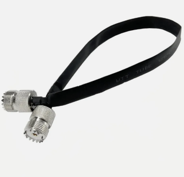 Window Door Pass Through Flat RF Coaxial Cable SO239 UHF Female 50 Ohms