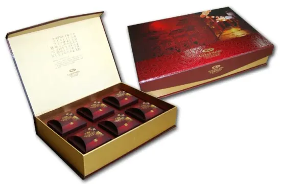 Red Gift Tea Packaging Boxes Wholesale
