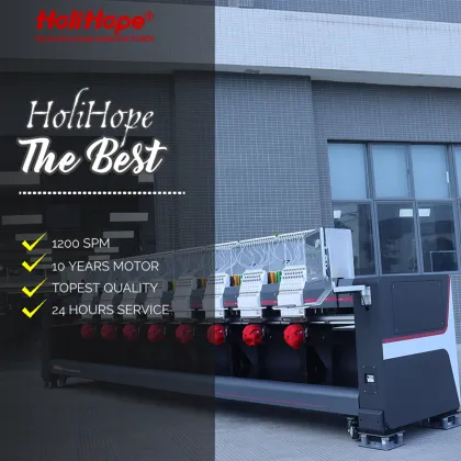 High Speed 8 Head Industrial Embroidery Machines: Brother, ZSK, and Tajima SWF for Sale