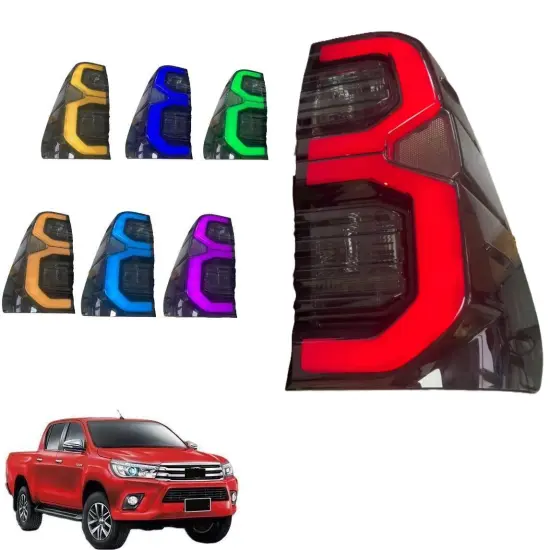 LED Colourful Flowing Rear Lights for Hilux Revo 2015-2024