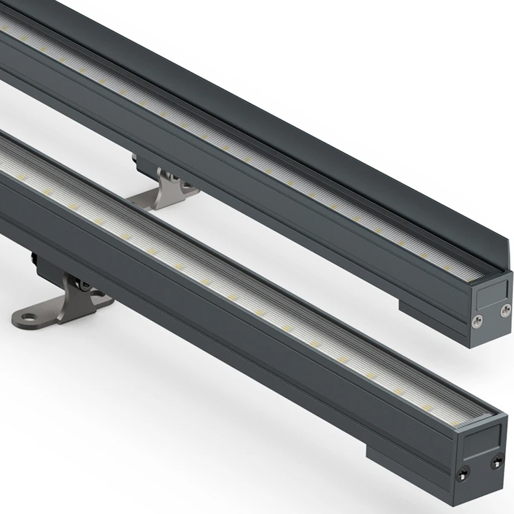 Iluminação externa LED para pátios comerciais