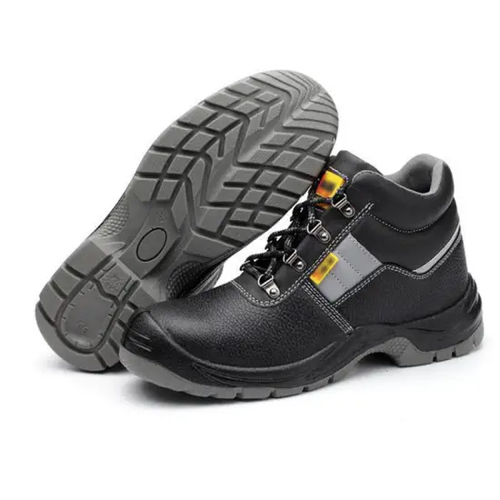 Steel Toe Cowhide Industrial Anti-Slip Waterproof Men's Safety Boots