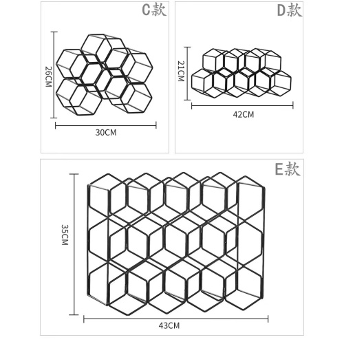 Nordic creative wine rack lattice