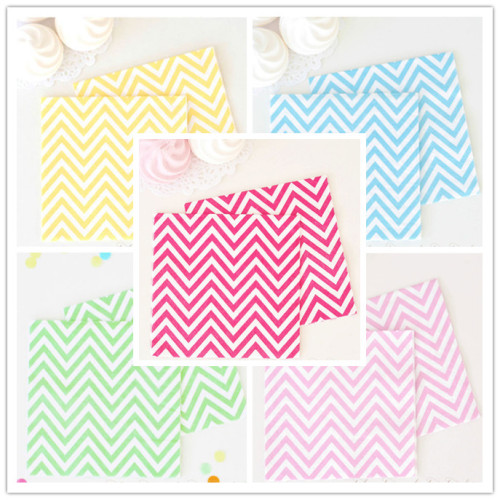 Tableware Party Supplies Colorful Chevron Paper Napkins