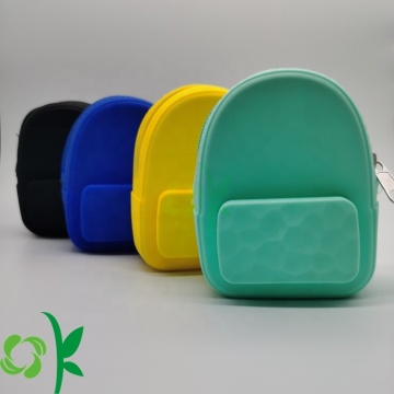 Mini Silicone Backpack Shaped Coin Purse