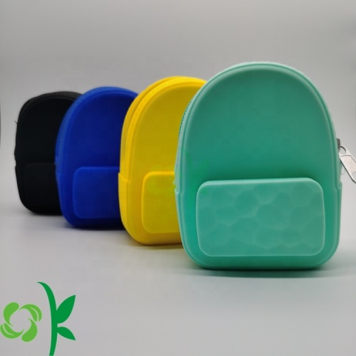 Mini Silicone Backpack Shaped Coin Purse