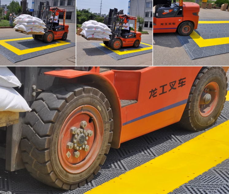 plastic car wash floor loading test