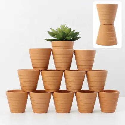 Mini 2-Inch Terracotta Clay Flower Pot