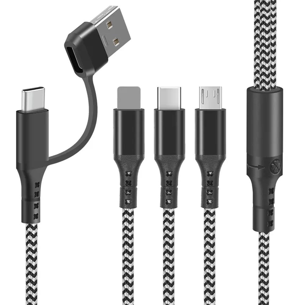 5-in-1 multi USB-oplaadkabel voor mobiele telefoon