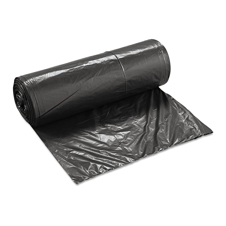 50Pcs/Set Black Large Size Trash Bags Garbage Bags Tough Bag Heavy Duty Can Liners
