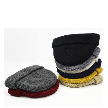 Зимняя мужская теплая шапка-джемпер вязаная шапка-свитер