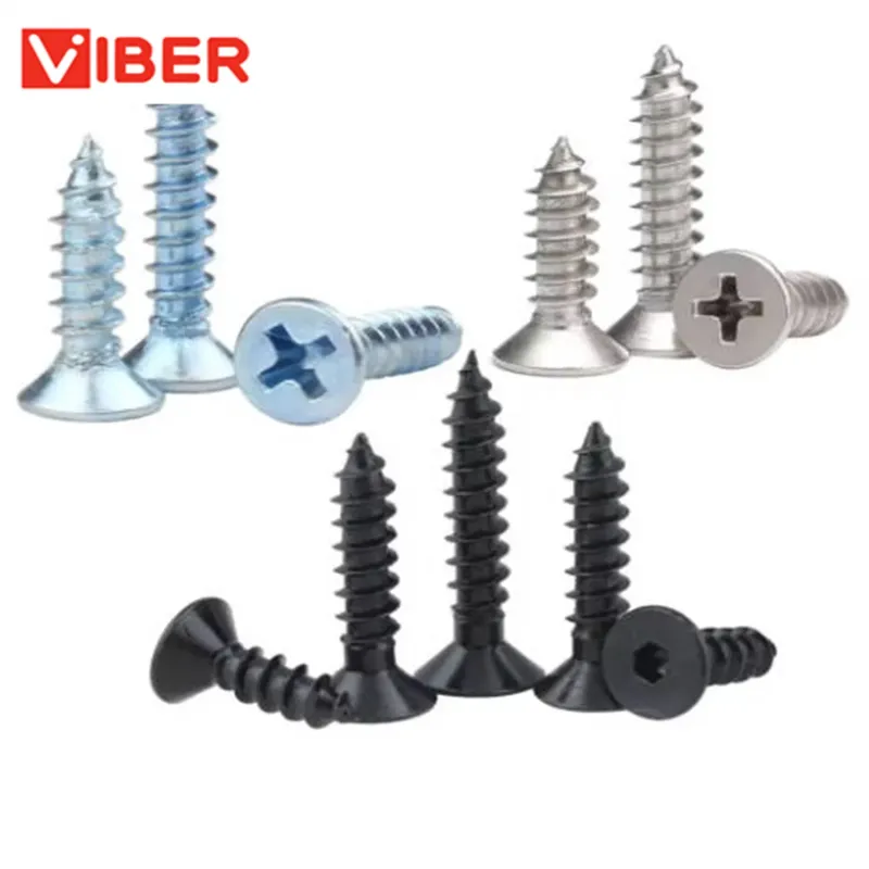 Self-Tapping Stainless Steel 304/316 CSK Flat Head Screw for Wood and Chipboard