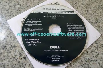Oem Custom Dell Pro Sp1 64bit Discs Microsoft Windows System Software With Coa