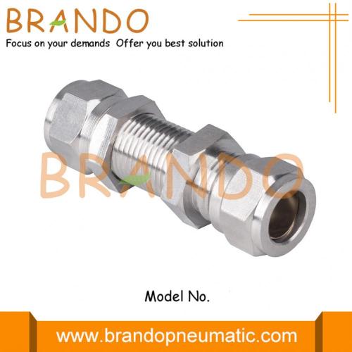 Bulkhead Union Pneumatic Compression Ferrule Tube Fittings