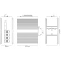 Interruptor de Ethernet administrado con POE industrial 8*10/100/1000Base-TX+2*Puerto de enlace ascendente SFP