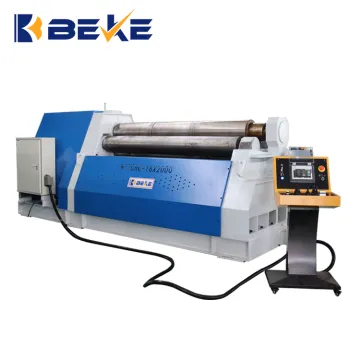 CNC Plate Rolling Machine with 4 Rollers for W12-16x2000 Sheet Metal