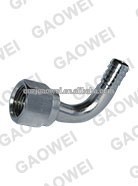 90 degree 1/4 FFL swivel nut / stainless steel elbow with SS nuts