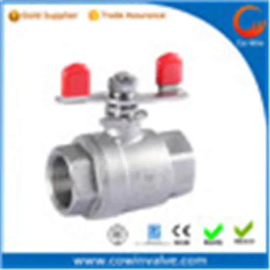 Ss 304 Full port 2pc ball valve DN15 NPT