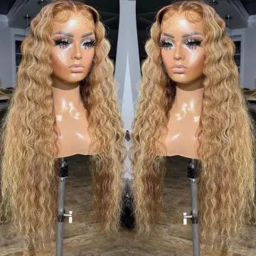 Natrual Honey Blonde Highlight Wig, Hd Transparent Lace Front Piano Color Straight Wig, Pre Pluck Lace Wig Human Hair