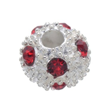 Alloy beads rhinestone and fashion silver jewelry rhinestone crystal beads