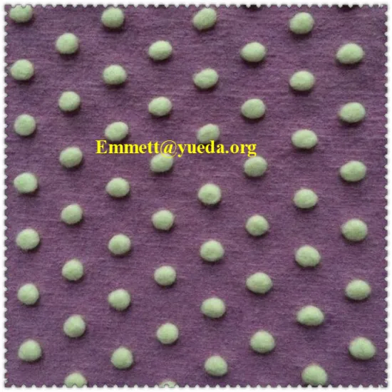 white colour wool polka pattern jacquard design knit fabric