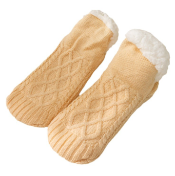 LI YUN Thick Thermal Anti-Slip Fleece Winter Slippers