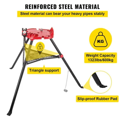 Fractal Yoke Tripod Pipe Stand for 1/8"-6" Pipes