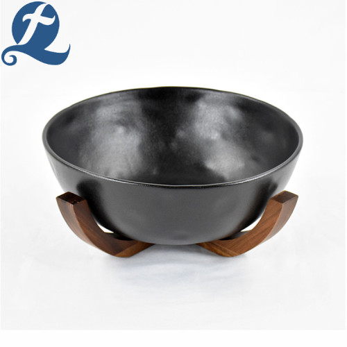 Ceramic Matte Black Soup Bowl Set