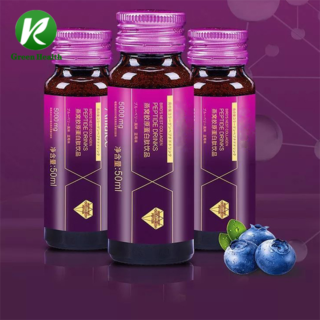 OEM/ODM 30ml/50ml Vitamin 100% Natural Dietary supplement Bird Nest Collagen Peptide fruity Drink