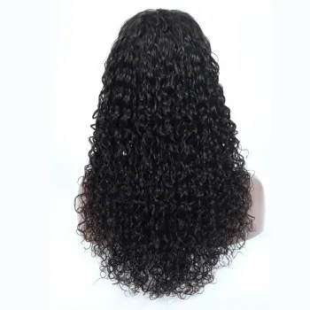On Sale HD Transparent 13x4 Lace Frontal Wig Remy Water Wave Frontal Wig Deep Curly Lace Closure Human Hair Wigs For Black Women