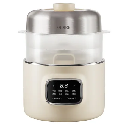 OIDIRE 1L Mini Ceramic Stew Cooker Electric Slow Pot