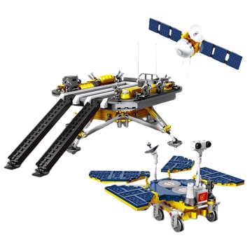 High Tech JIESTAR Mars Exploration Rover Model Blocks: DIY Assembly Aerial Building Blocks Puzzle Toy for Boys