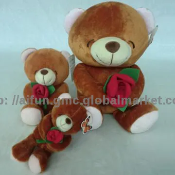 Lover Day gift plush toy, Rose Bear stuffed toy