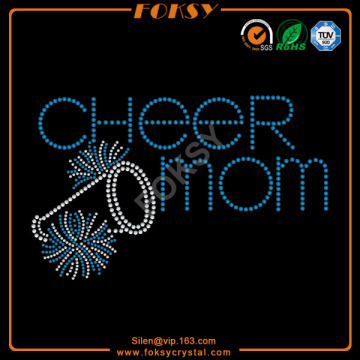 cheer mom wholesale rhinestone heat transfers sale