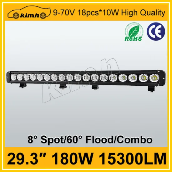 12V Voltage and Headlight Type automotive 29.3'' 180W auto led light bar for truck