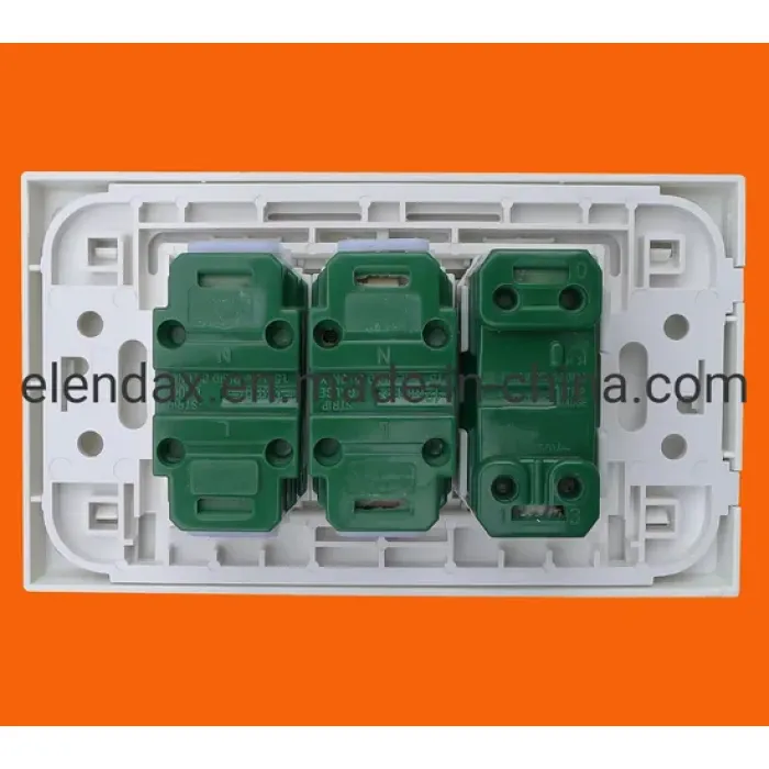 Toma de corriente eléctrica de pared de 16A y 250V