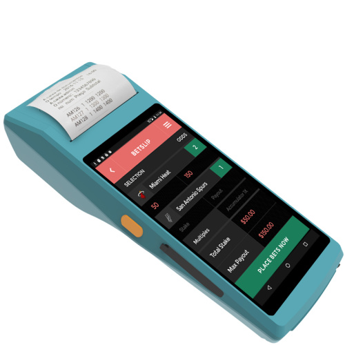 Handheld Android NFC payment terminal PDA with printer
