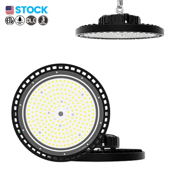 USA In Stock 100W-200W Waterproof Industrial UFO LED High Bay Light for Warehouse