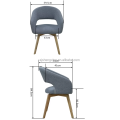 Silla de oficina ejecutiva moderna Material de metal duradero