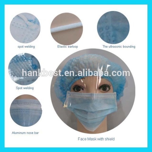 Dental transparent disposable face shields