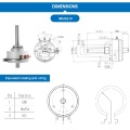 IP40 cảm biến bộ mã hóa góc độ chính xác cao