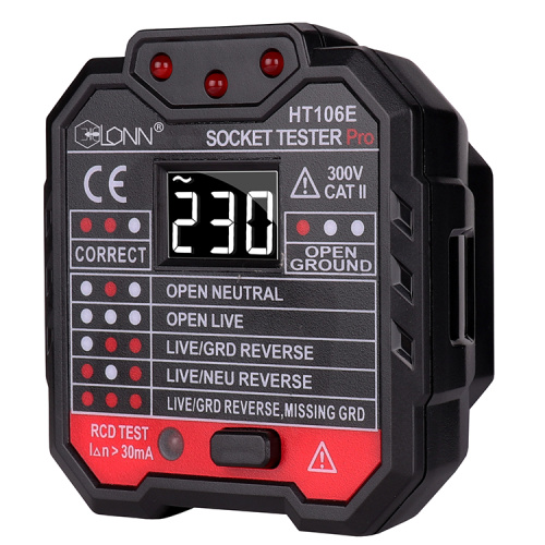 RCD Switch Socket Voltage Tester Machine