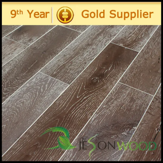 Multi-layered Engineered hardwod flooring European Oak Brushed surface