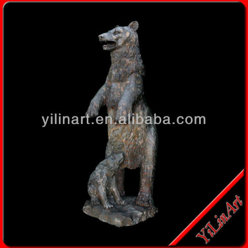 Garden Decoration Stone Carved Bear (YL-D065)