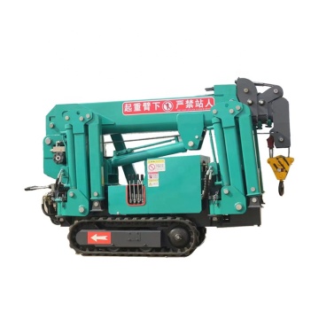 China Small Mini Ton Construction Spider Crawler Crane with Track Electric Hydraulic Telescopic Boom